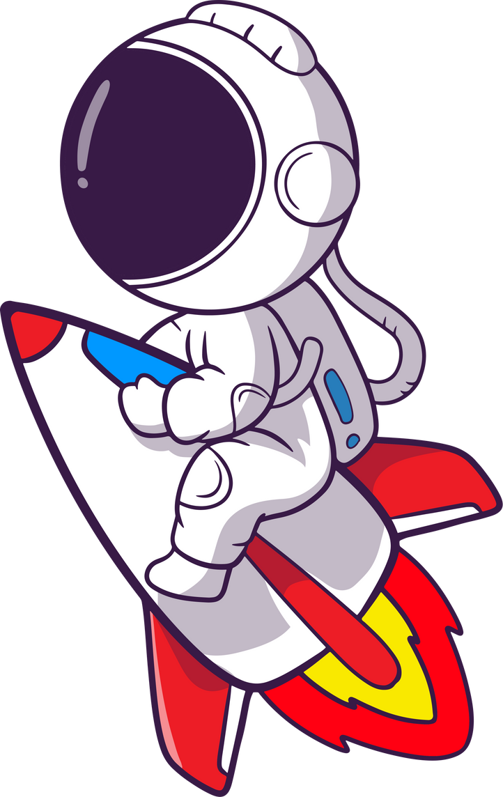 astronaut ride rocket